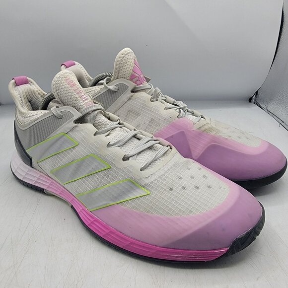 Adidas Adizero Ubersonic 4 Mens 10.5 Tennis Shoes Crystal White HR1915 - Picture 1 of 15